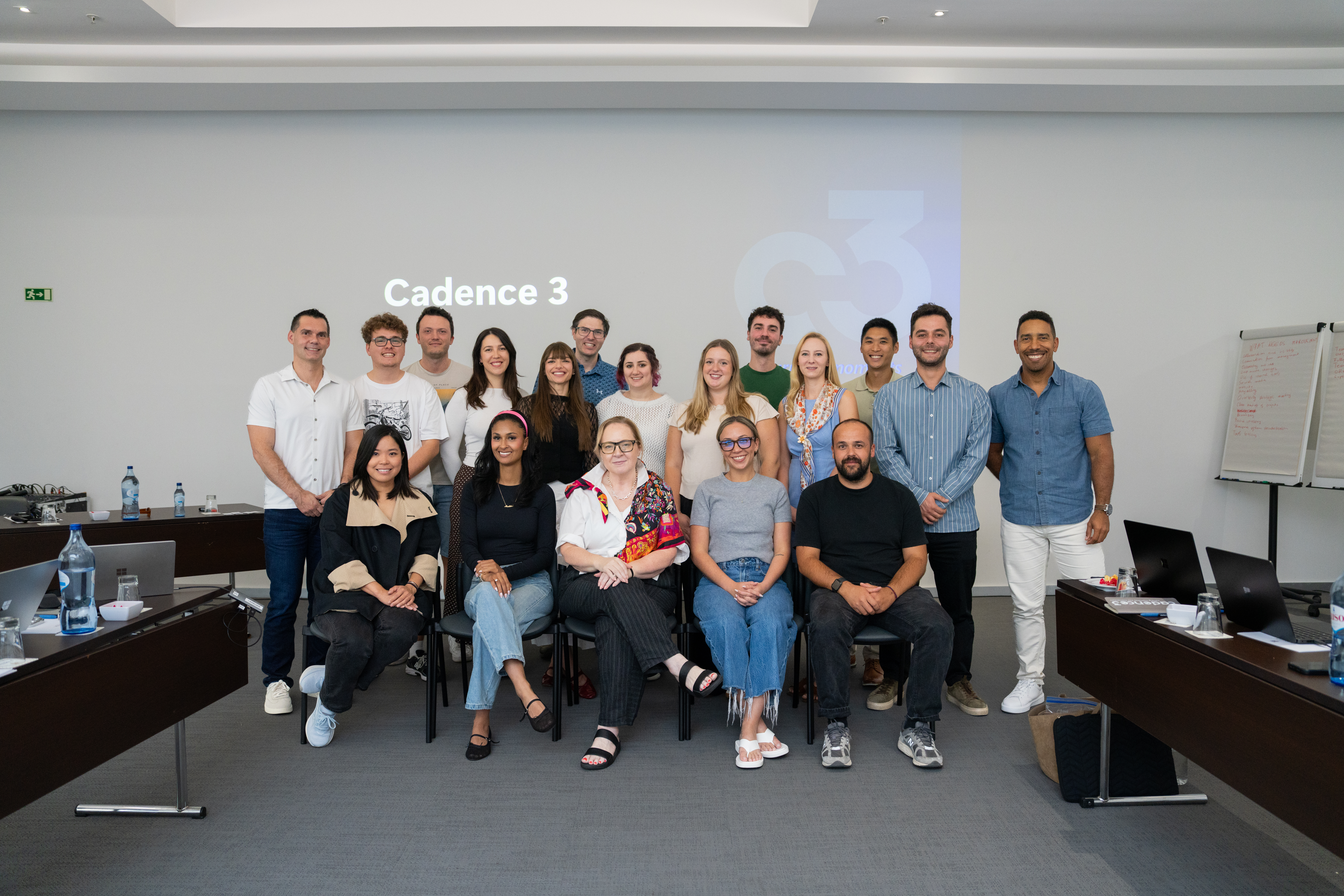 The Cadence 3 team and client community gathered at an activation.